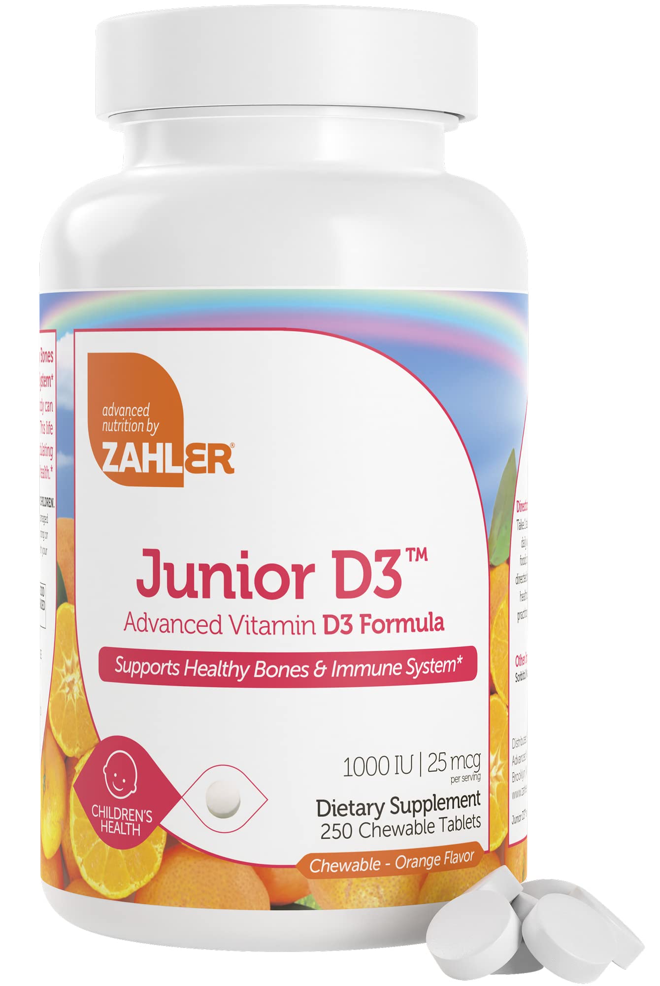 Zahler Junior D3 Vitamins 1000 IU (250 Count)