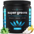 NutraChamps Super Greens Powder Premium Superfood | 20+ Organic Green Veggie Whole Foods | Alfalfa Spirulina Chlorella & More | Antioxidant Digestive Enzyme & Probiotic Blends | Tropical