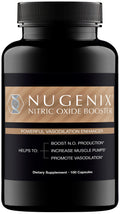 Nugenix Nitric Oxide Booster Supplement - Nitric Oxide Flow L-Arginine L-Citrulline Pine Bark Extract - Vasodilator - 100 Capsules
