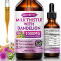 MEENCCD Milk Thistle Liquid Drops - Liver Cleanse Detox & Repair - 1000mg Milk Thistle Supplement for Liver Support Silymarin Milk Thistle Liver Supplement for Liver Health Vegan Non-GMO 2 Fl Oz