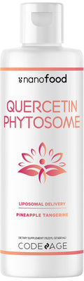 Codeage Liquid Quercetin Phytosome Supplement Quercetin 1000 mg Dihydrate 3-Month Supply Immune Support Sophora Japonica Vitamin E Liposomal Delivery Vegan Non-GMO 15.22 fl oz