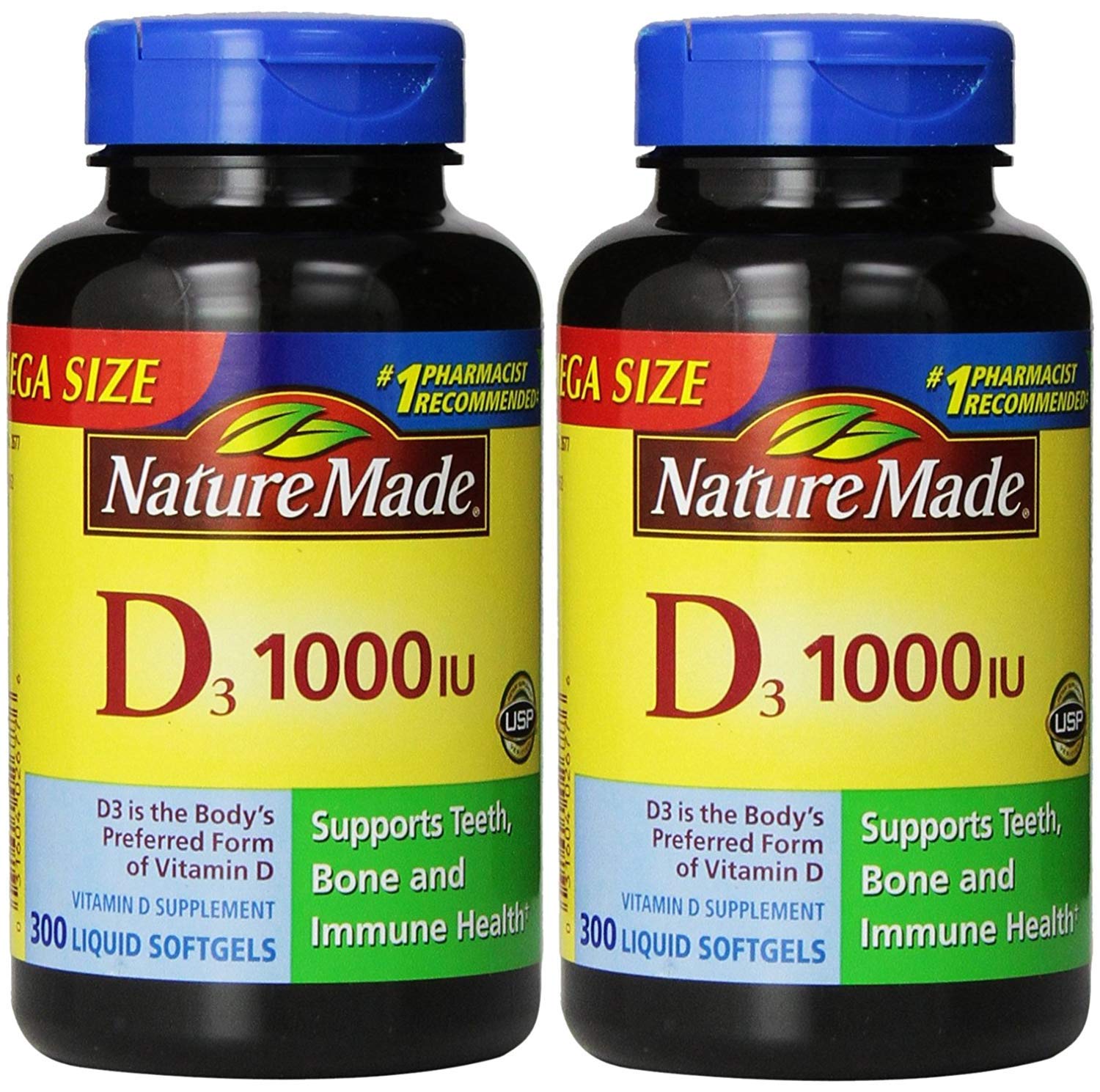 Nature Made® Vitamin D3 1000 IU 600 Softgels
