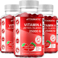 Vitamatic Sugar Free Vitamin A 25000 IU Gummies. Pectin Based Gummies (120 Counts)