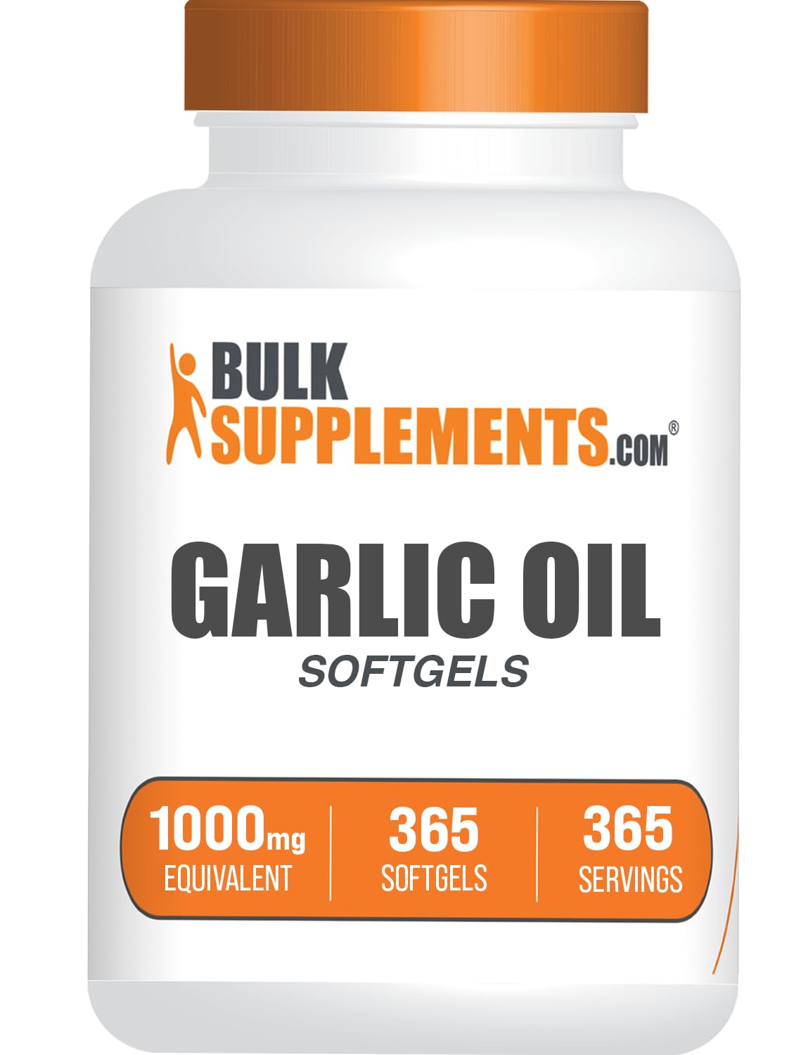 BulkSupplements.com Garlic Oil Softgels - Aged Garlic Supplements Garlic Extract 1000mg Capsules - Gluten Free 1 Softgel per Serving 365 Count (Pack of 1)