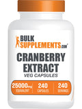 BulkSupplements.com Cranberry Extract Capsules - Cranberry Capsules Cranberry Supplement Cranberry Pills for Women - Vegan 1 Capsule (25000mg Equivalent) per Serving 240 Veg Capsules