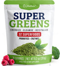 Green Juice Powder. Supergreens Superfood Powder. Detox Greens for Bloating and Digestion. Veggie Powder with Probiotics & Enzymes. Chlorella Spirulina Wheat Grass Ashwagandha. 32 Superfoods
