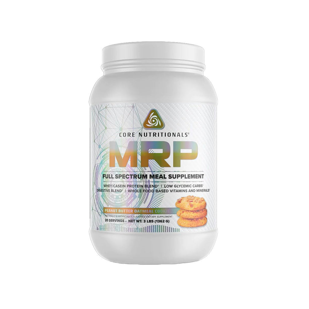 Core Nutritionals Platinum MRP Full Spectrum Meal Replacement Sustained Release for All Day Amino Acid Support 27G Protein 20 Servings (Peanut Butter Oatmeal Cookie)