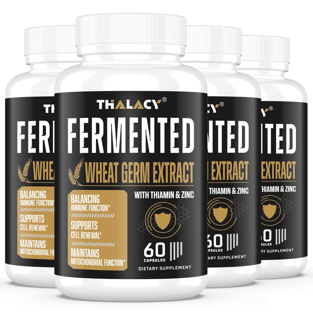 Spermidine Supplements 13mg - 1300mg Wheat Germ Extract Capsules Potent Formula with Higher Spermidine Content and Zinc for Healthy Aging Daily Immune System and Cell Renewal (4 Pack)