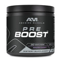 Amazing Muscle Pre Boost | 30 Servings | 324 Grams Powder | Pre Workout Supplement | Made in USA (30 Servings Natural Grape Candy)