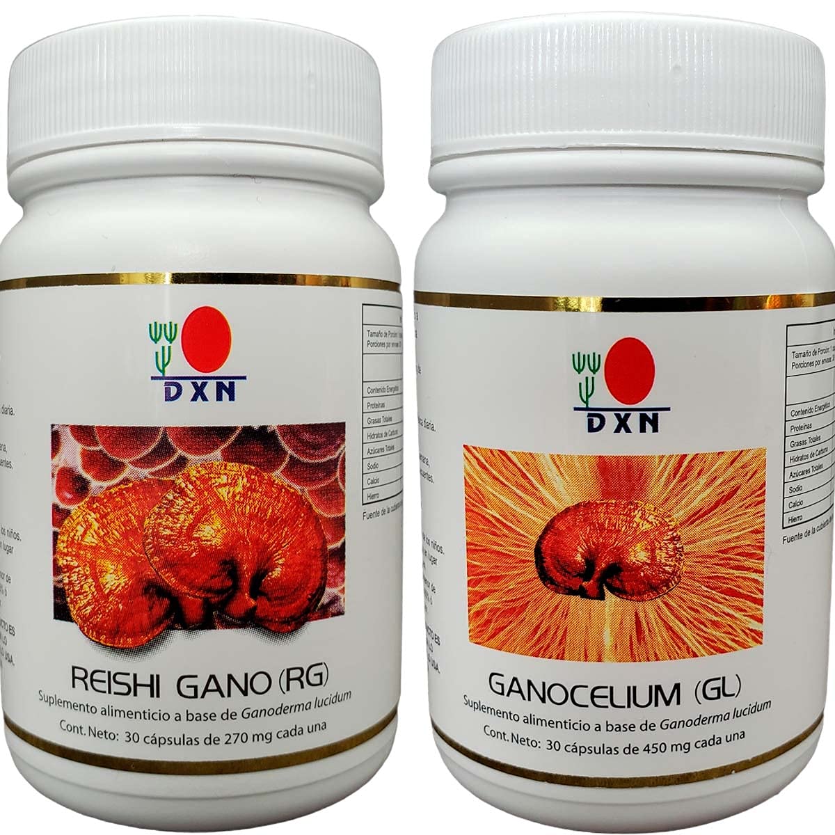 DXN Reishi Ganoderma Ganocelium Capsules- Fruit & Root - (90 + 90 Capsules) Combo Pack