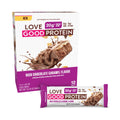 Love Good Fats High Protein Bars - Rich Chocolate Caramel Protein Bar - 12 Pack